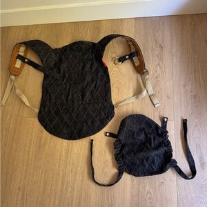 Sakura bloom onbuhimo lightweight quilted denim